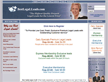 Tablet Screenshot of bestlegalleads.com